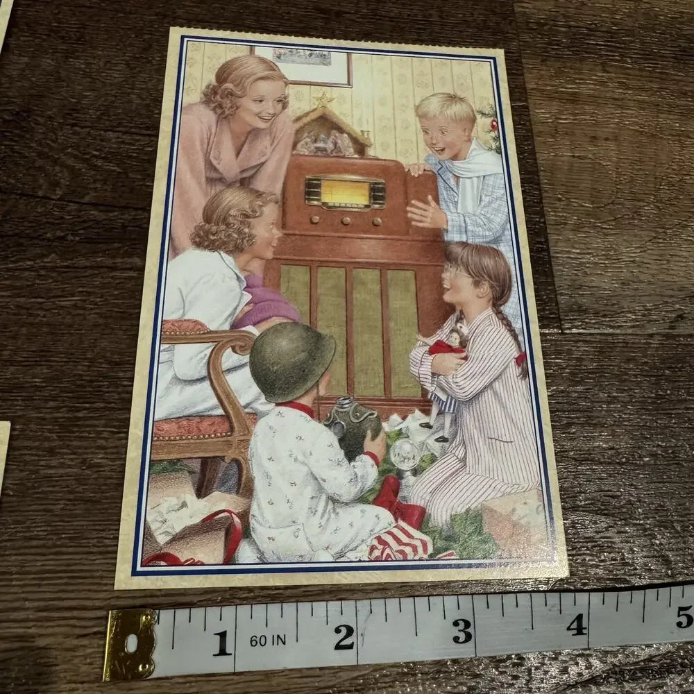 Vintage 1996 American Girls Collection Molly Postcards Hula Bottlecaps Christmas